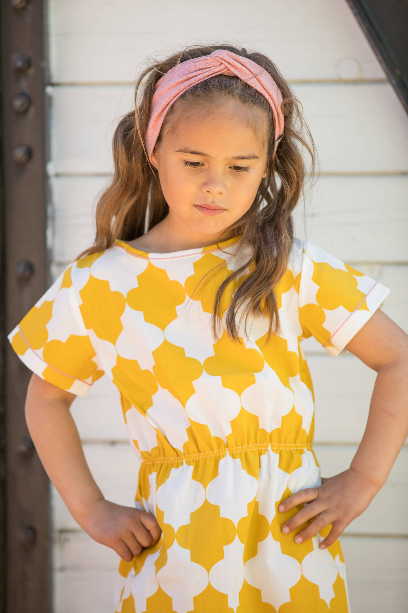 Albababy Kaya Dress Nugget Gold Tiles