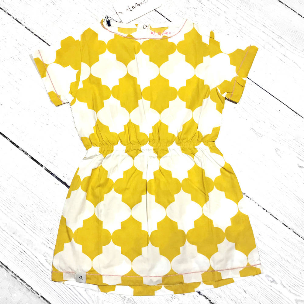 Albababy Kaya Dress Nugget Gold Tiles