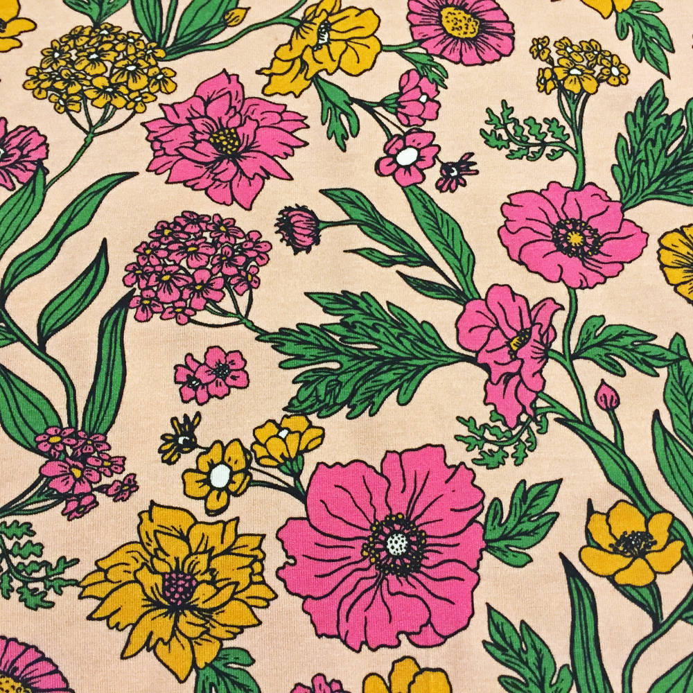 Kik-Kid Dress Polo Jersey Flower Pink