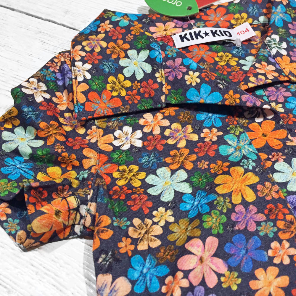 Kik-Kid Dress Polo Jersey Flower Multi