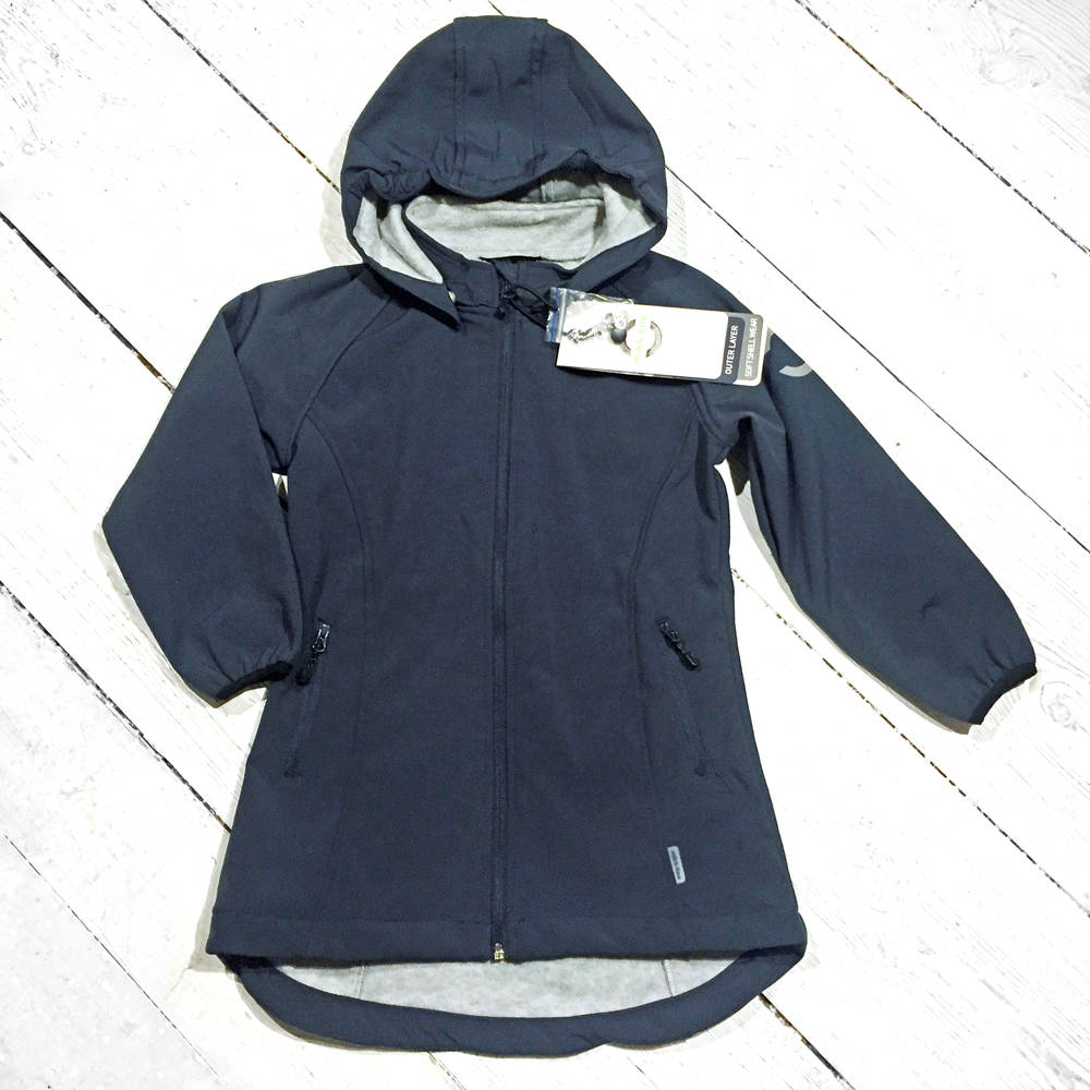 Mikk-Line Outdoor Soft Shell Girls Coat Blue Nights