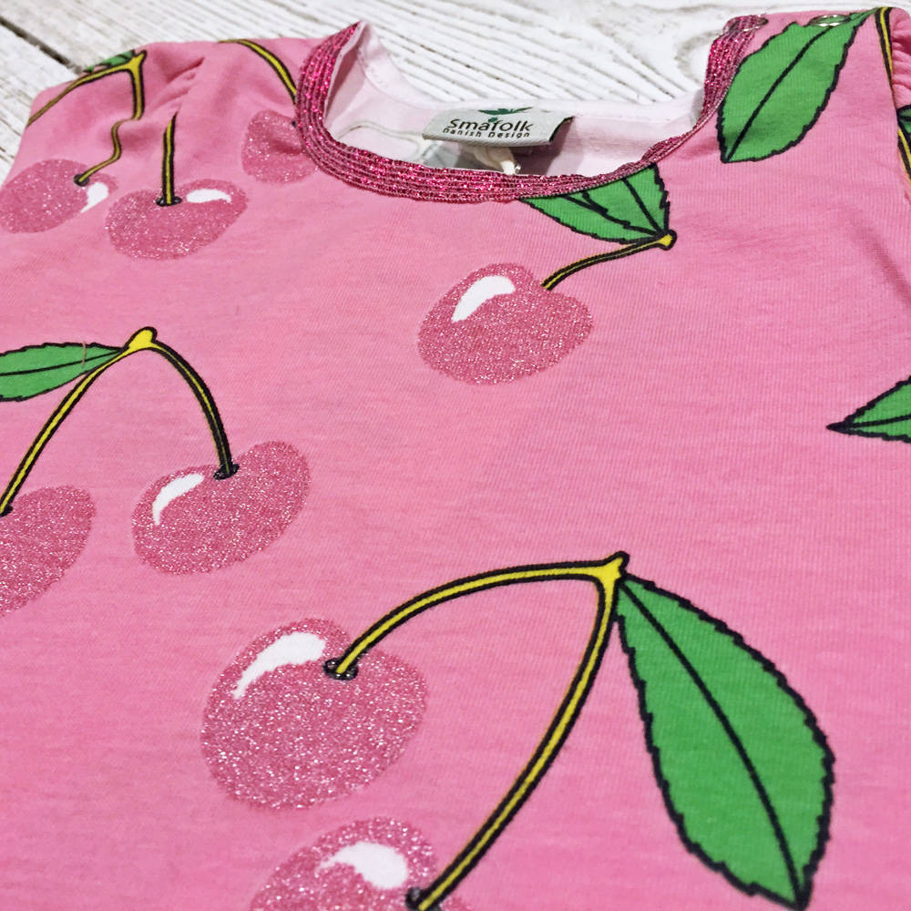 Smafolk Sommeroverall with Cherry Glitter