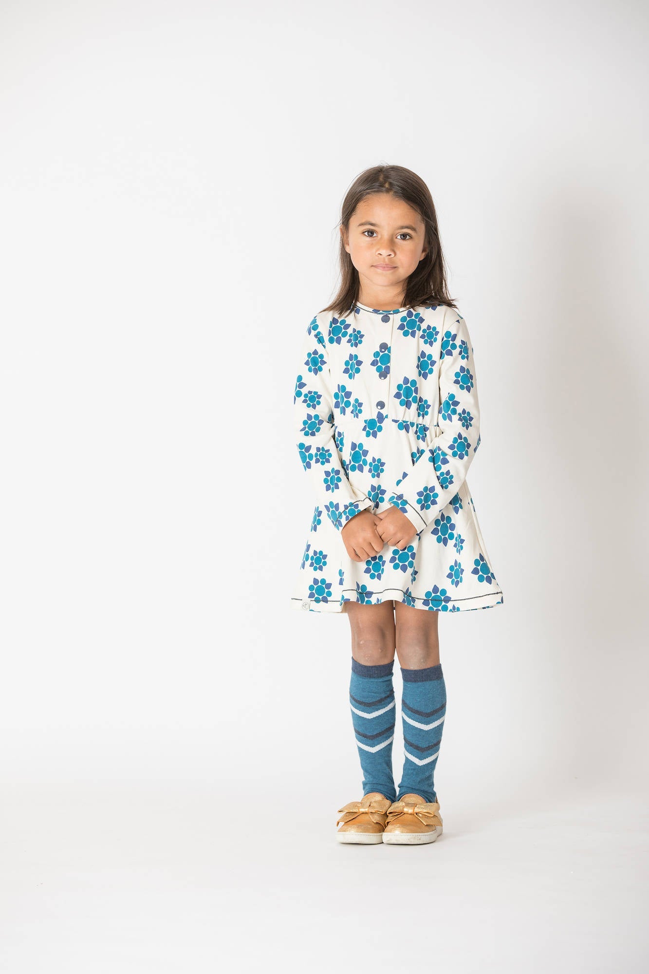 Albababy Jennifer Dress Seaport Big Wild Flower