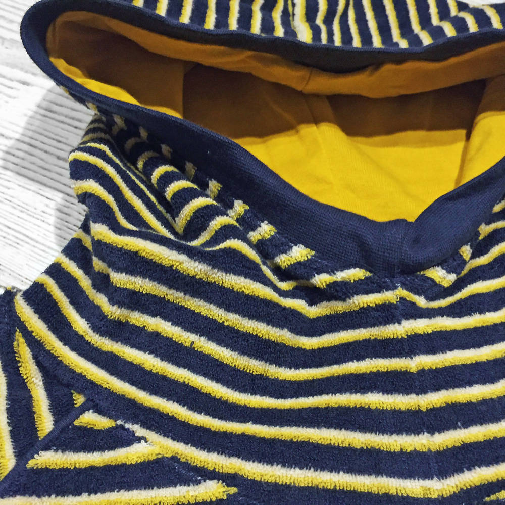 Albababy Habian Hood Blouse Mood Indigo Striped