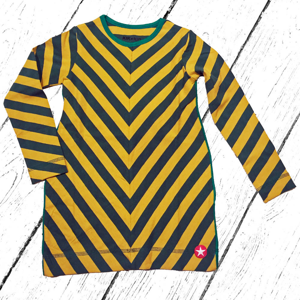 Kik-Kid Dress Jersey Big Stripe Yellow