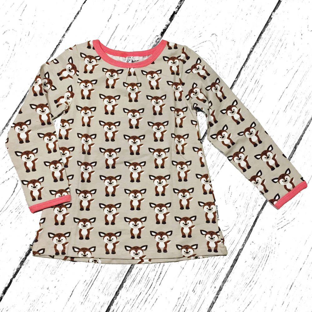 Maxomorra Shirt Top A-Line Fawn