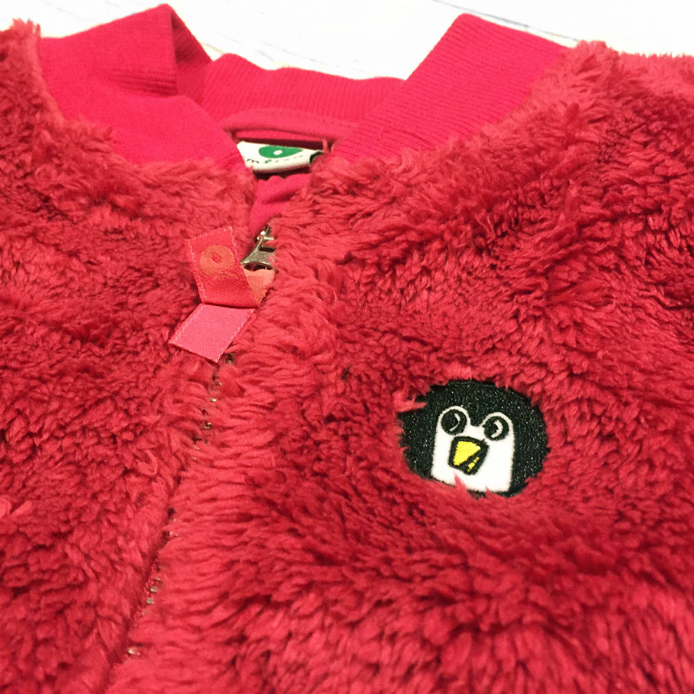 Smafolk Teddy Fleece Jacket Carmine