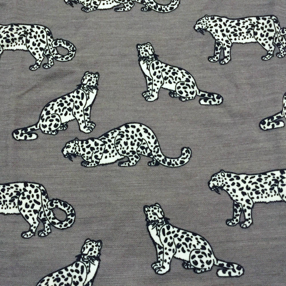 Smafolk Wool Mix Body Suit with Leopard