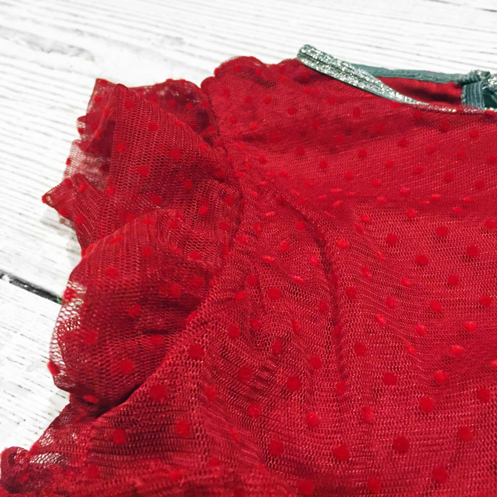 Smafolk Dress with Velvet Dot Tulle