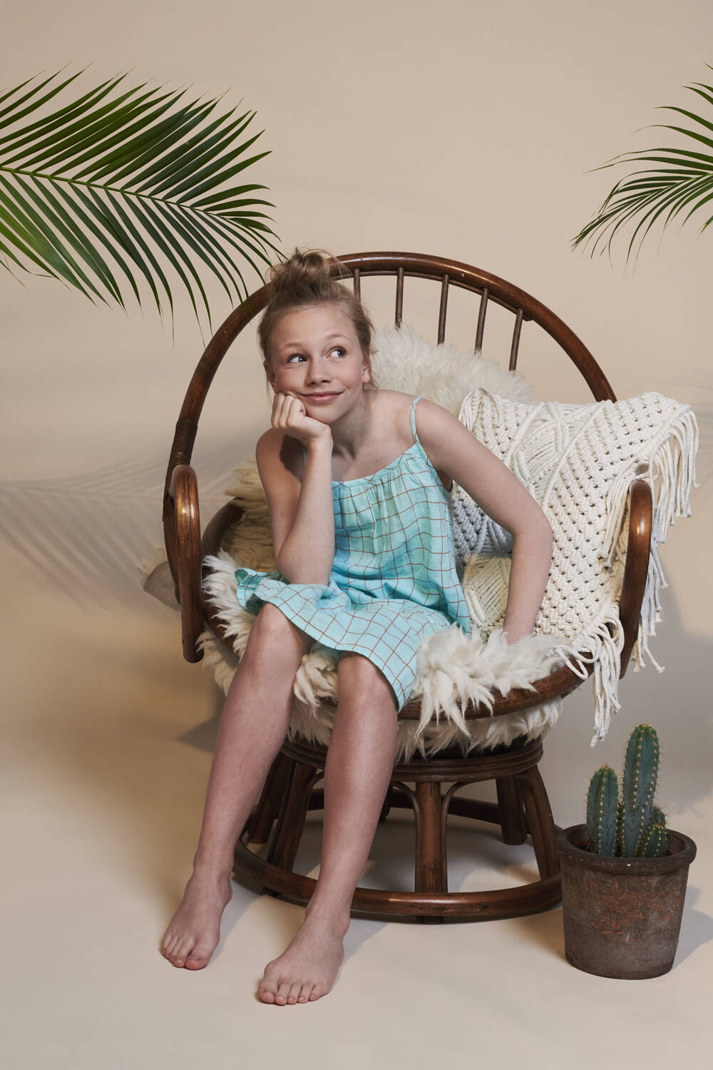 Lily Balou Tirsa Dress Muslin Squared Paper