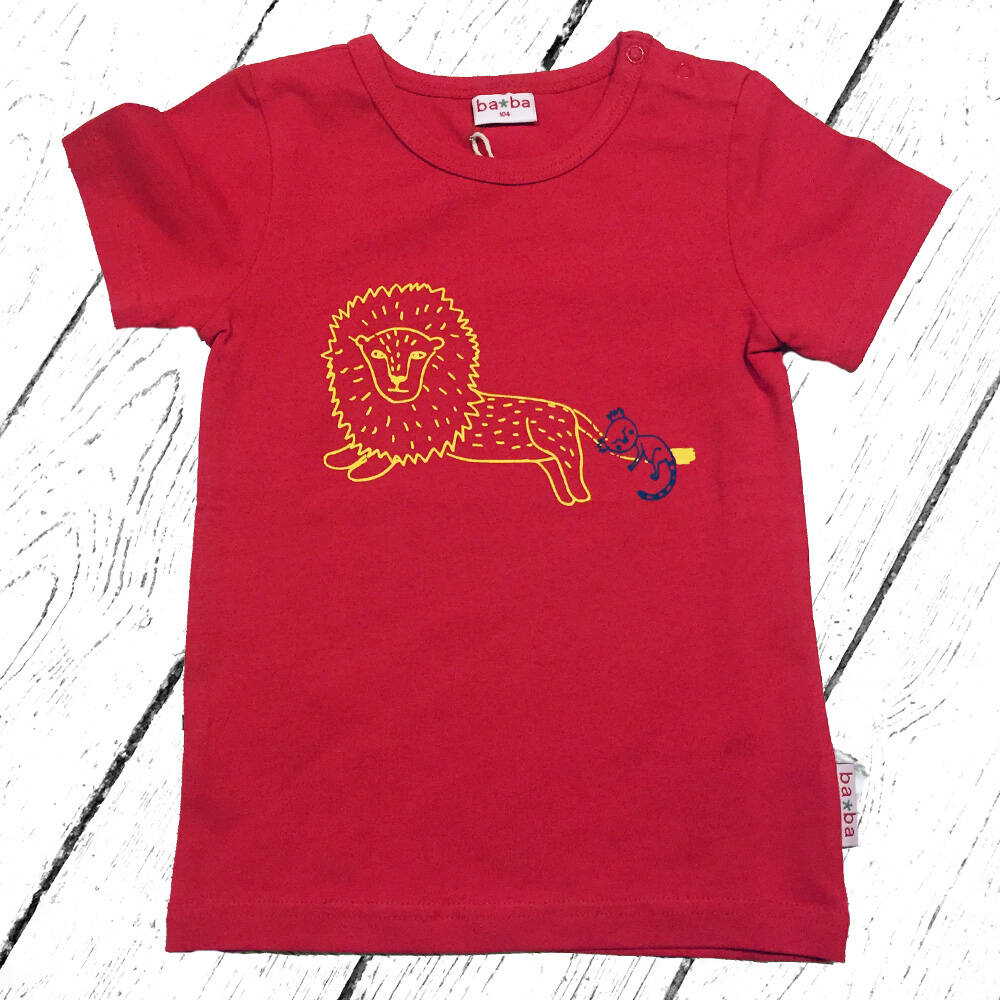 Baba Babywear T-Shirt Löwe Red