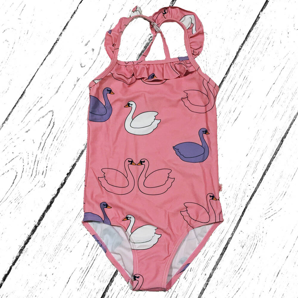 Smafolk UV50 Badeanzug Swimsuit with Ruffles and Swan