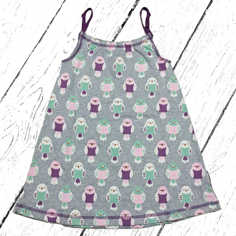 Maxomorra Kleid Dress Spaghetti Budgie