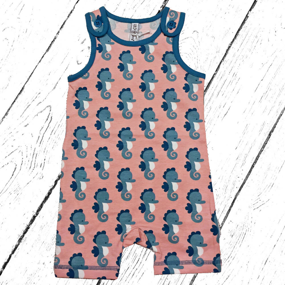 Maxomorra Sommeroverall Playsuit Short Seahorse