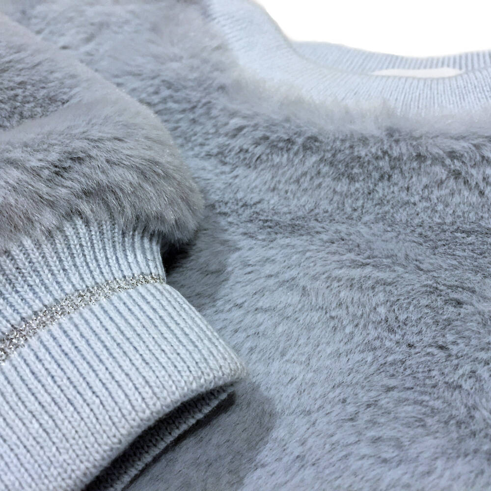 Molo Flauschfleece Pulli Mariana Iced Blue