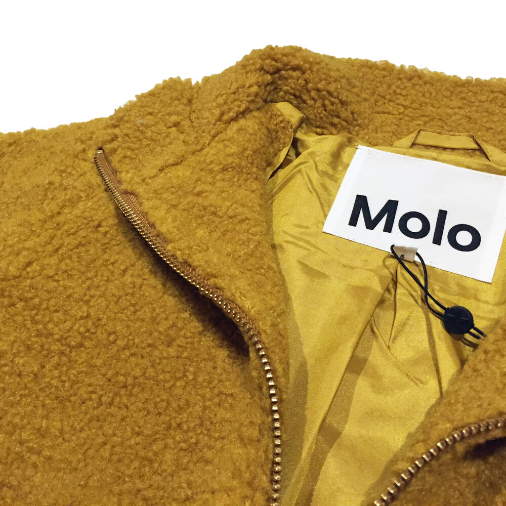 Molo Teddyfleece Jacke Haleen Peacock Gold