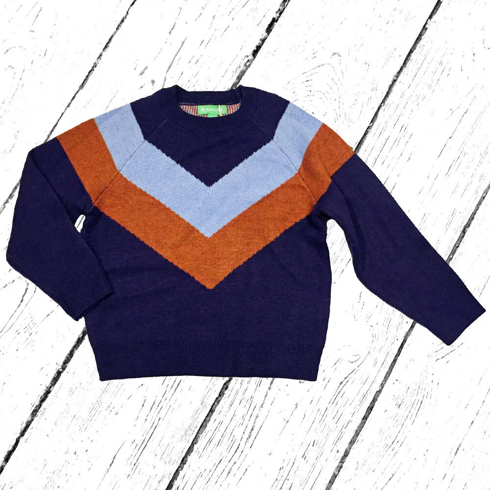 Lily Balou Strickpulli Colourblock Sweater Dark Blue