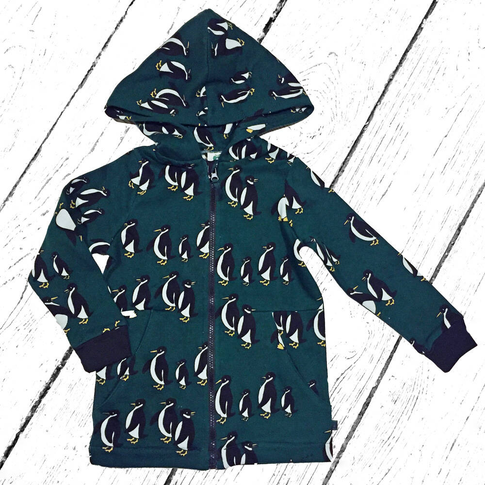 Smafolk Sweatshirtjacke Sweatshirt with Zipper and Penguin