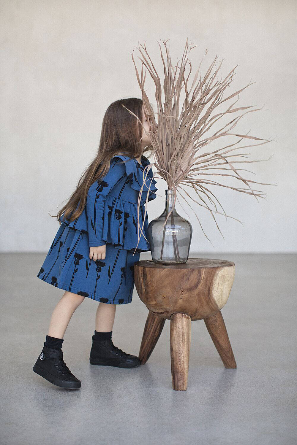 Zezuzulla Kleid Dodo Dress Thistle on Blue