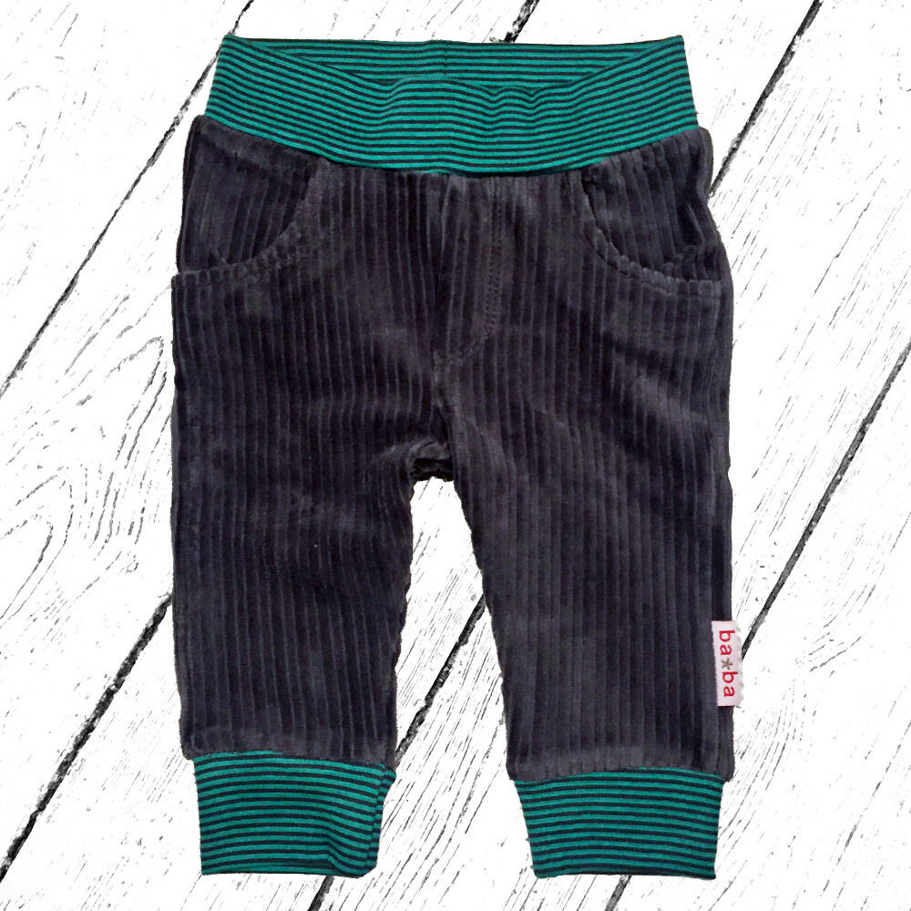 Baba Babywear Hose Baggy Corduroy Dark Grey