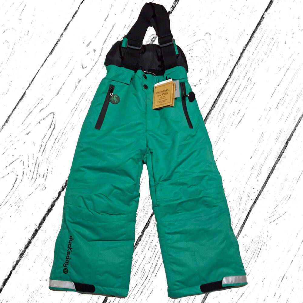 DucKsday Schneehose Lined Winterpants with Braces Green