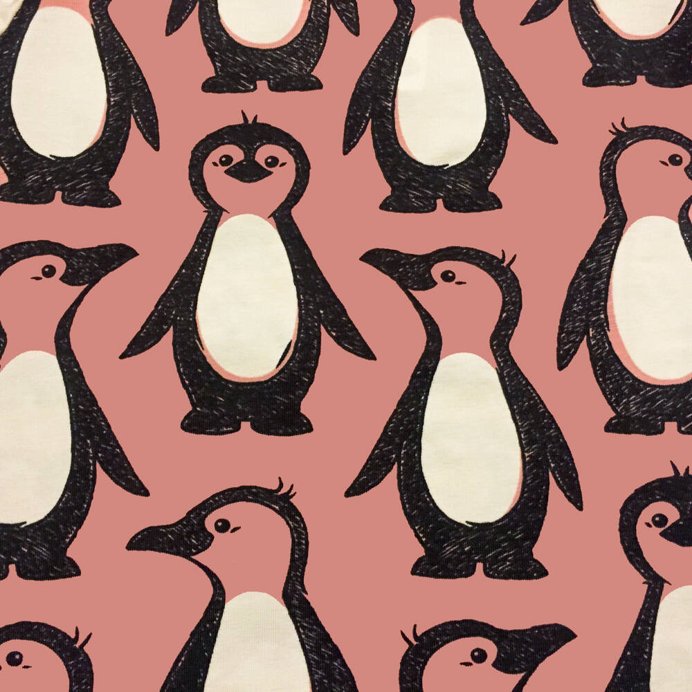 Maxomorra Mütze Hat Velour Penguin Family