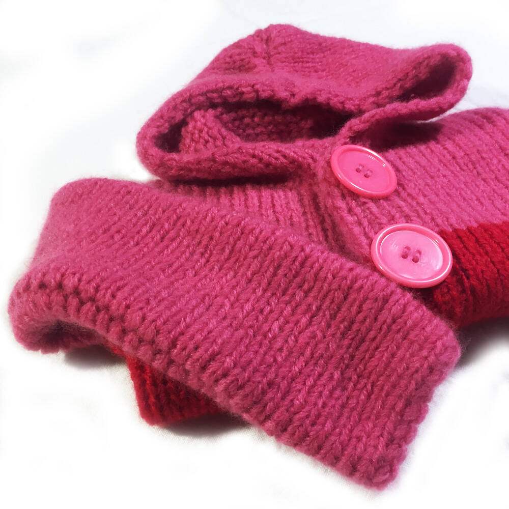 Mia Mohnstreusel Kaschmir Strickjacke