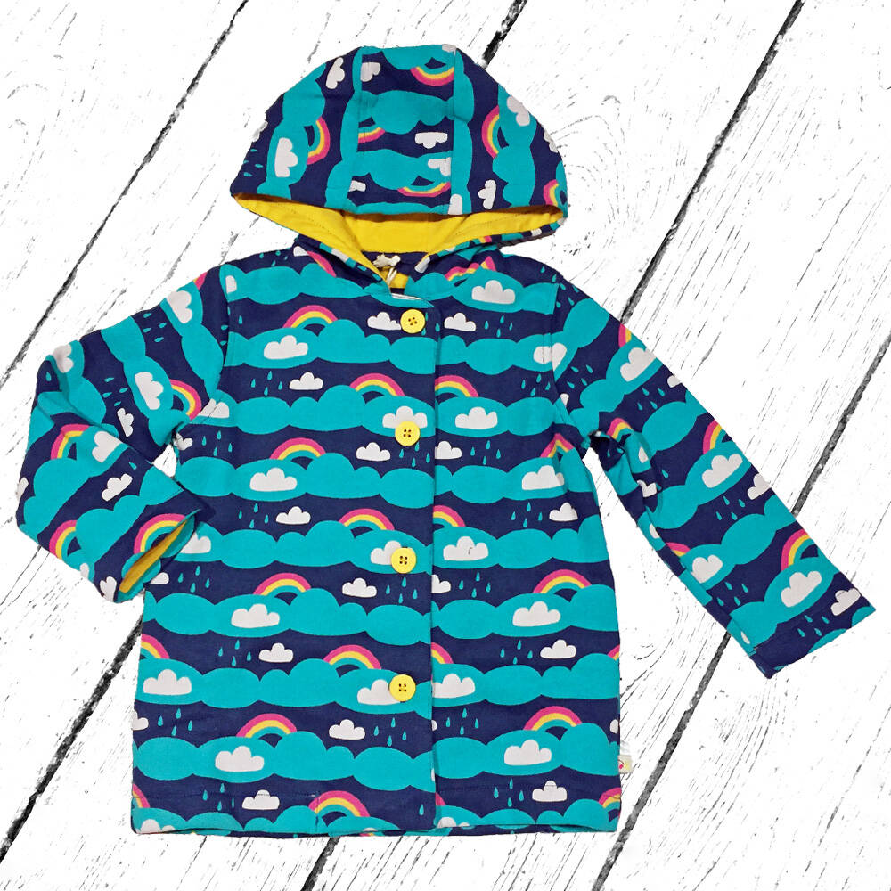 Frugi Jacke Cosy Button Up Jacket Above the Clouds