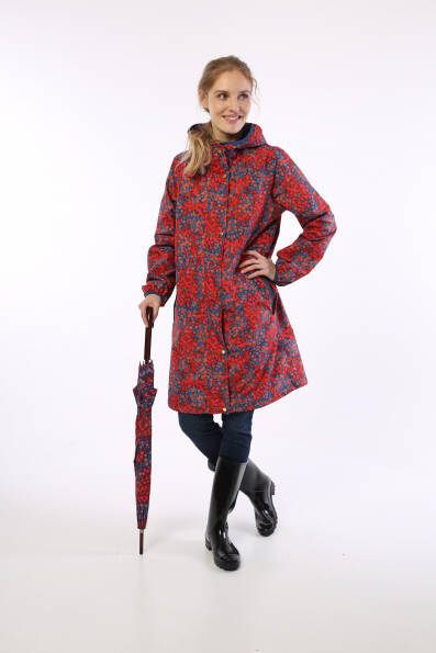 Danefae Ladys Outdoormantel Edith Rain Jacket Grenadine BERRYGOOD