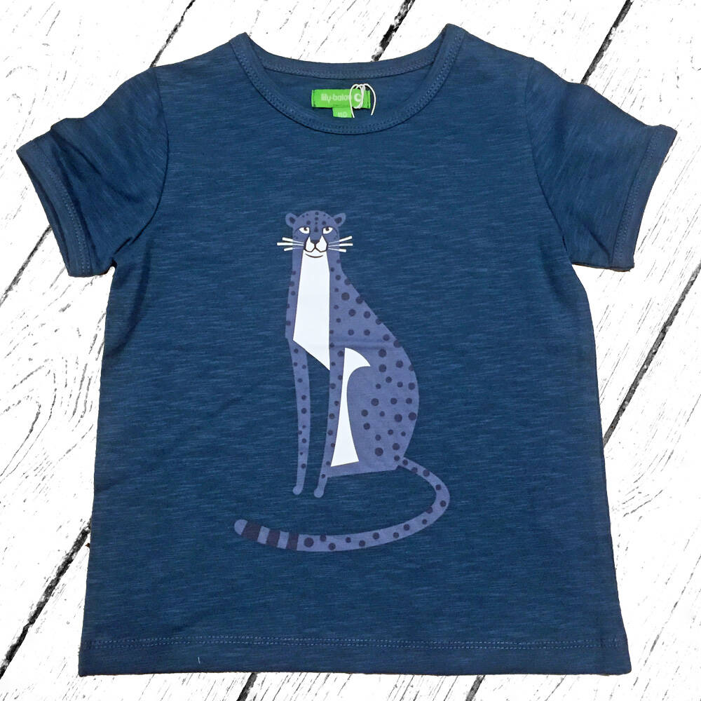 Lily Balou Morris T-Shirt Real Teal Leopard