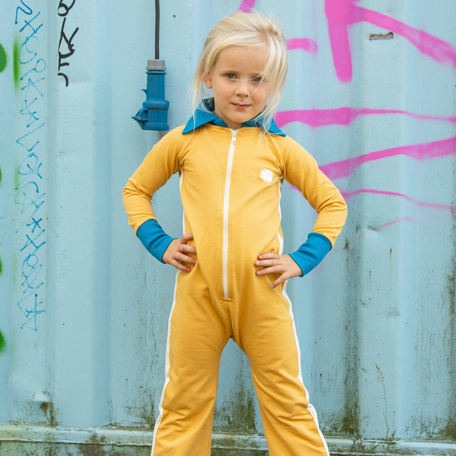 Albababy Overall Lamar Flipsuit Bright Gold