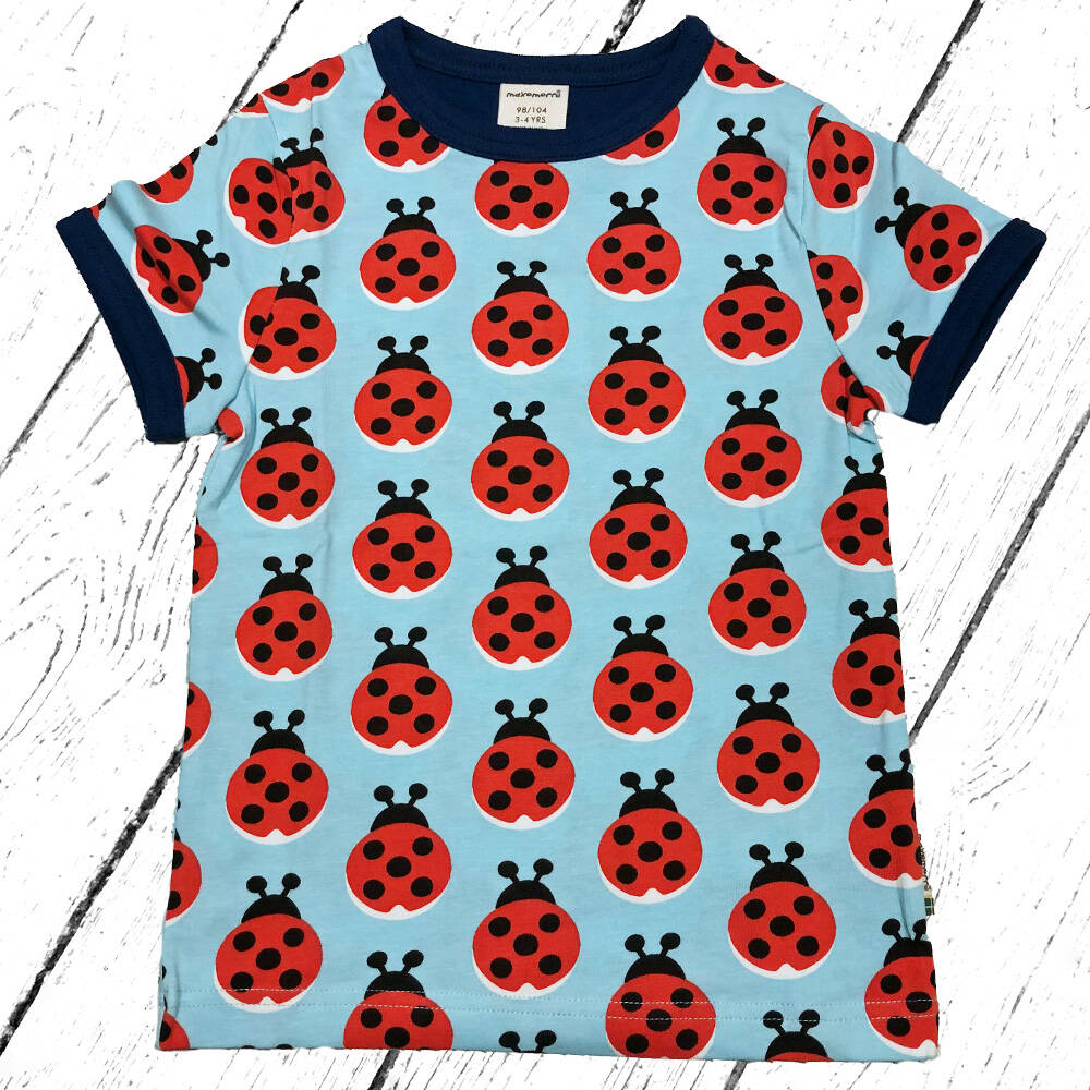 Maxomorra T-Shirt Top SS LAZY LADYBUG