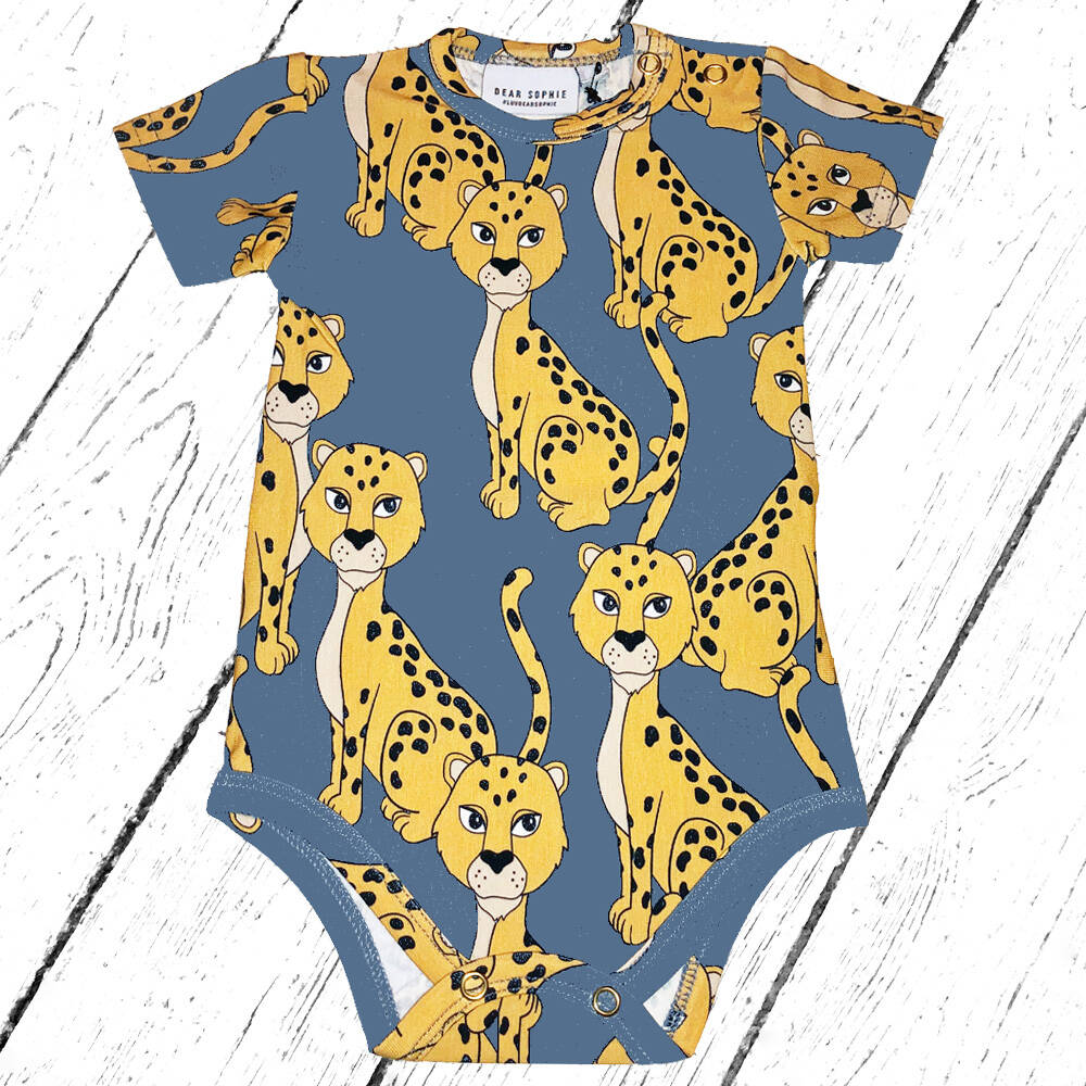 Dear Sophie Body Leo Dark Short Sleeve Bodysuit