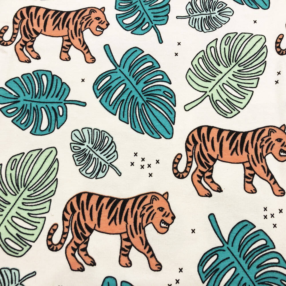 Meyadey by Maxomorra Trägeranzug Playsuit Short TIGER JUNGLE