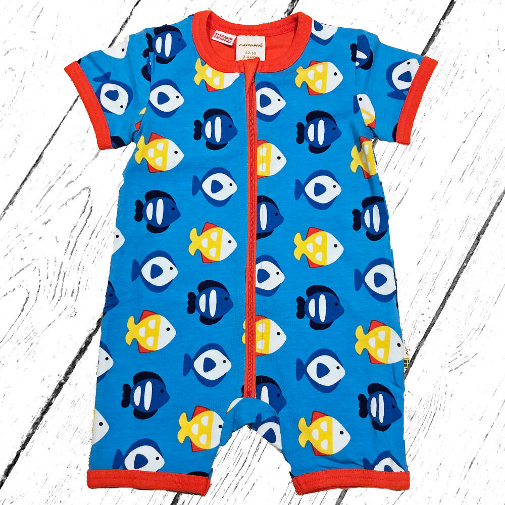 Maxomorra Sommeroverall Rompersuit TROPICAL AQUARIUM