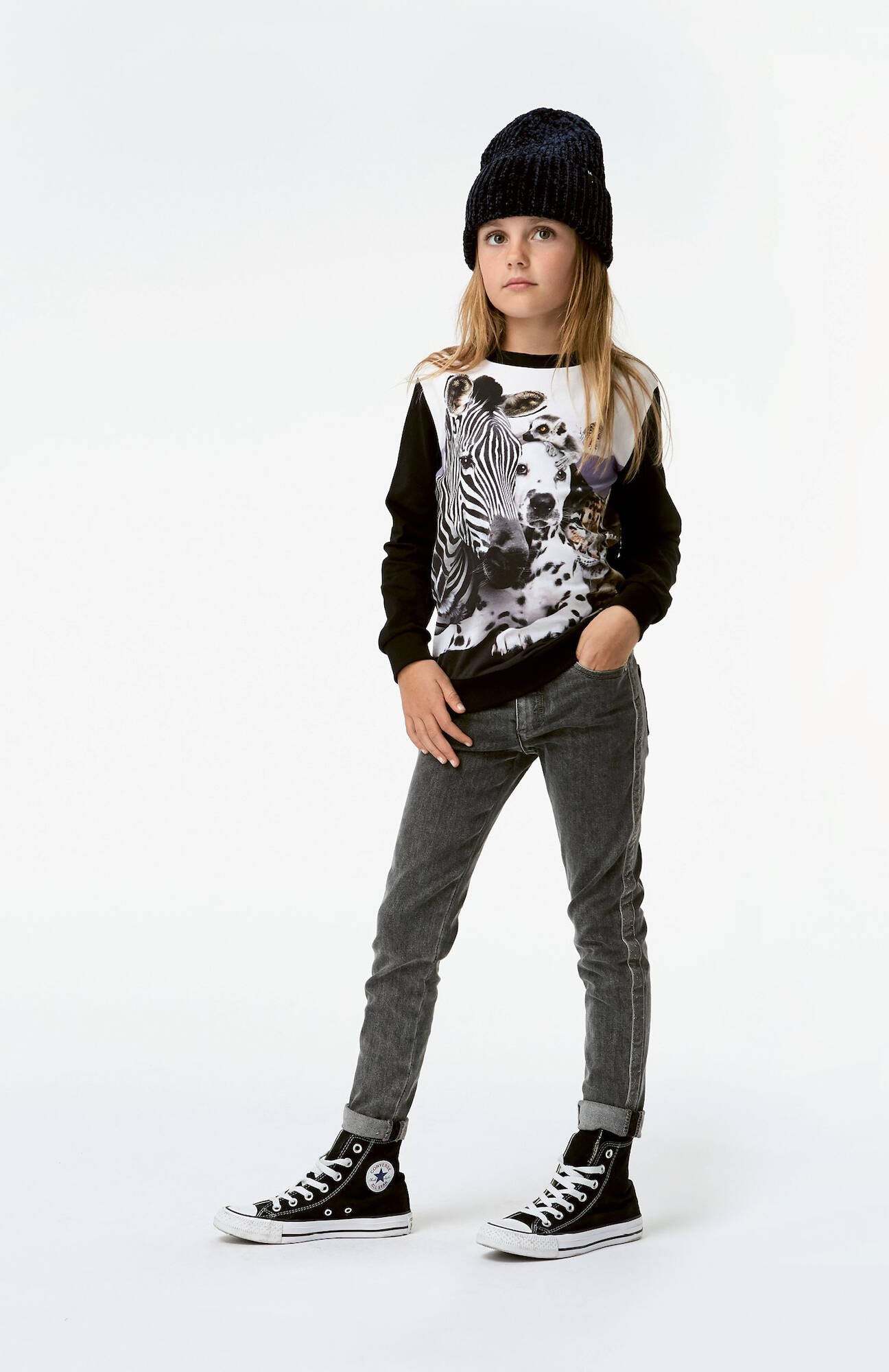 Molo Jeans Adele Stormy Weather mit Glitzerstreifen
