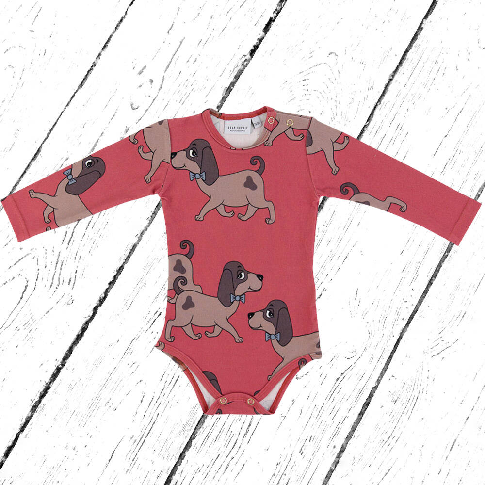 Dear Sophie Body Doggie Red Bodysuit