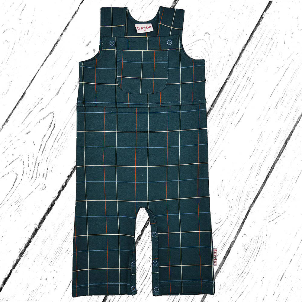 Baba Babywear Trägeranzug Worker Checked Blue