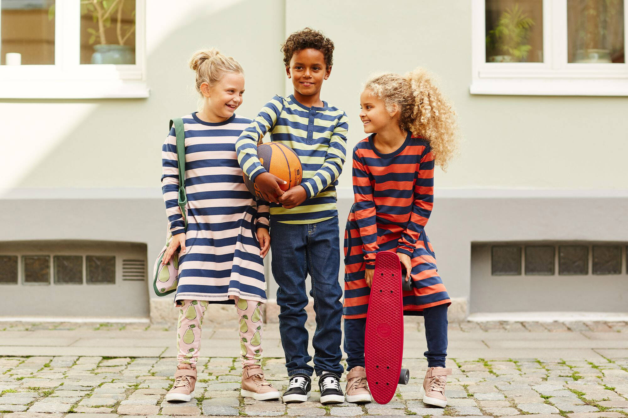 Maxomorra Kleid Dress LS STRIPE ROWAN