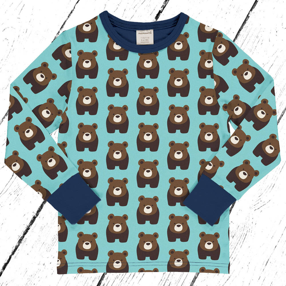 Maxomorra Shirt Top LS BEAR