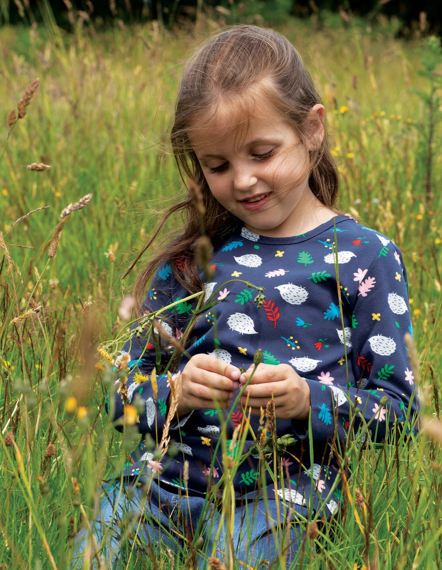 Frugi Shirt Bryher Top Hedgehogs