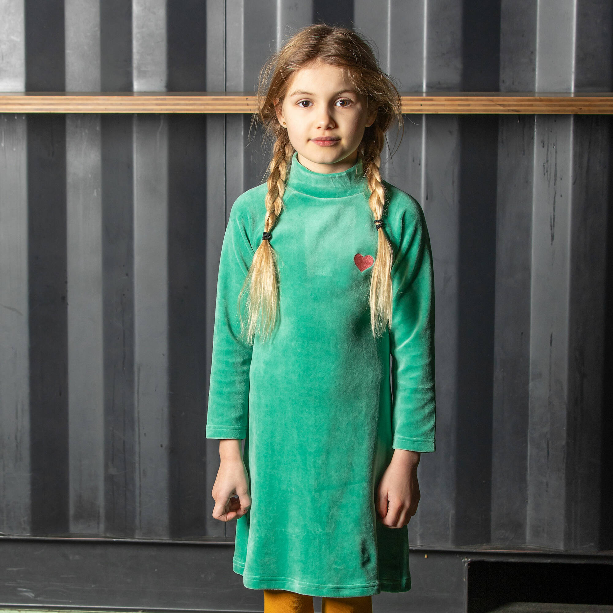 Albababy Kleid Cosy School Dress Creme de Menthe