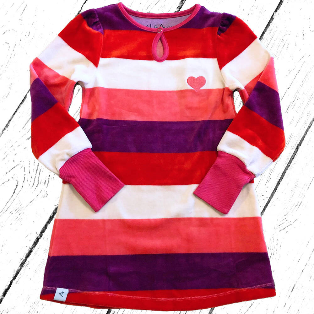 Albababy Kleid Inge Dress Wild Aster Love Stripe