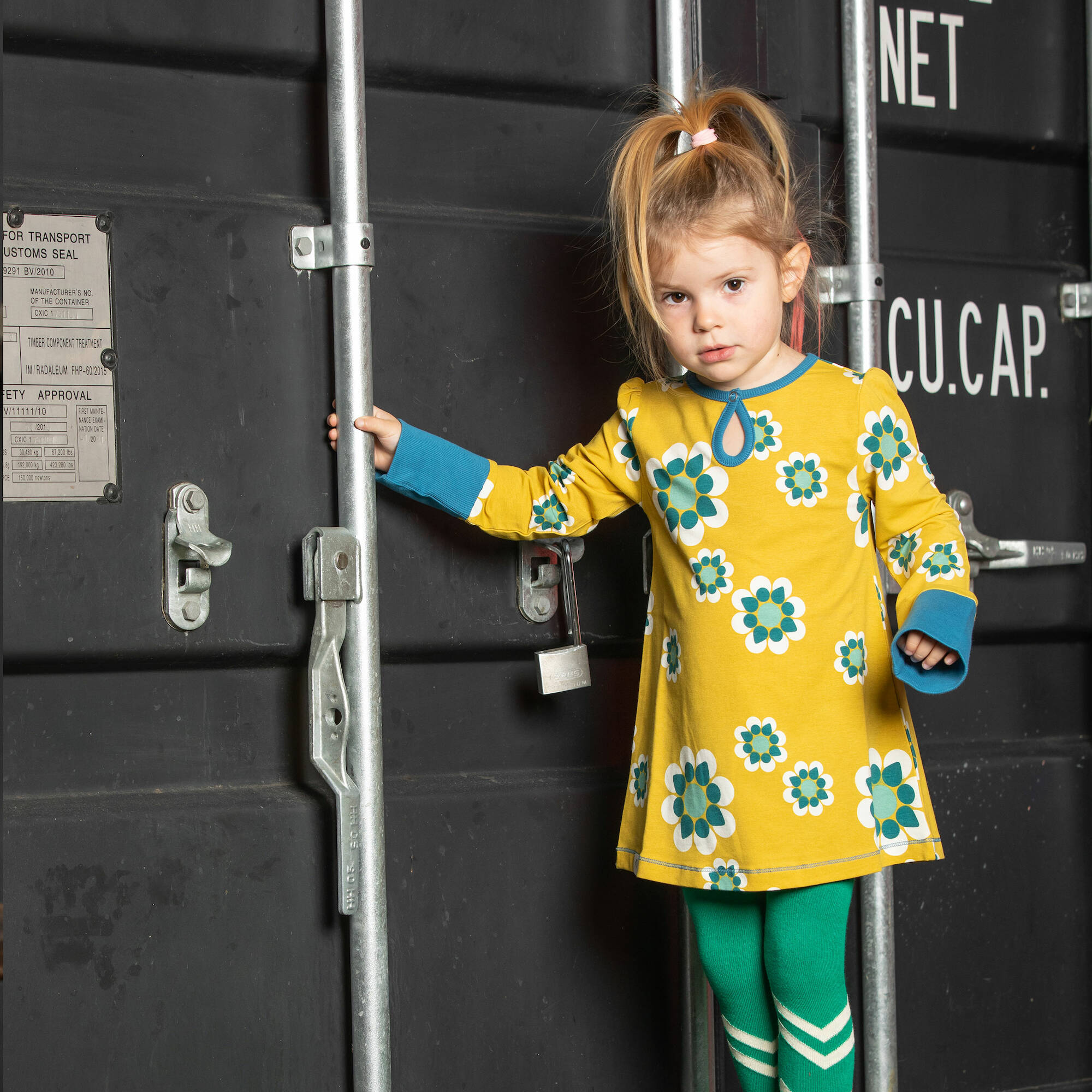 Albababy Kleid Inge Dress Menthe Flower Heaven