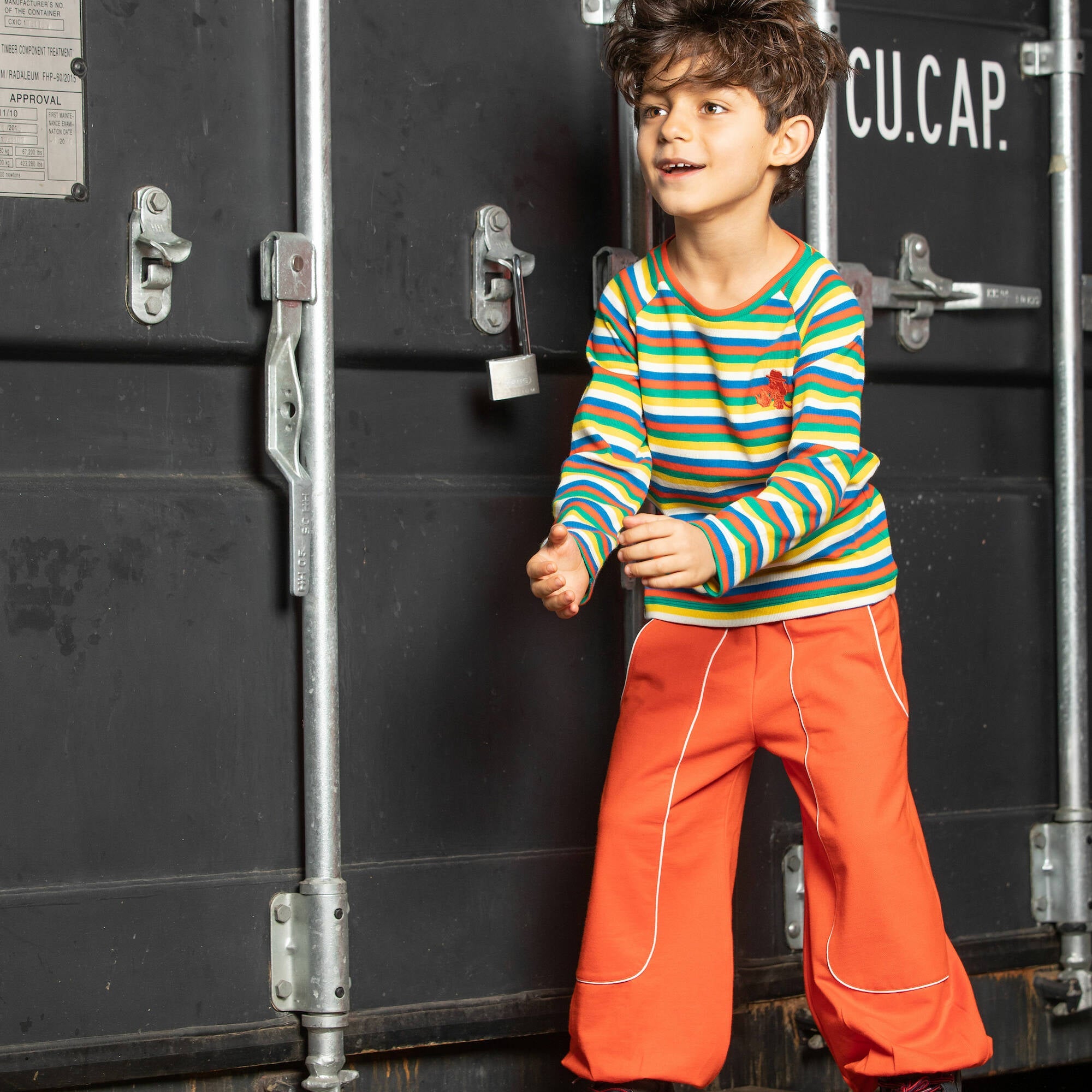 Albababy Hose Hobo Baggy Pants Spicy Orange
