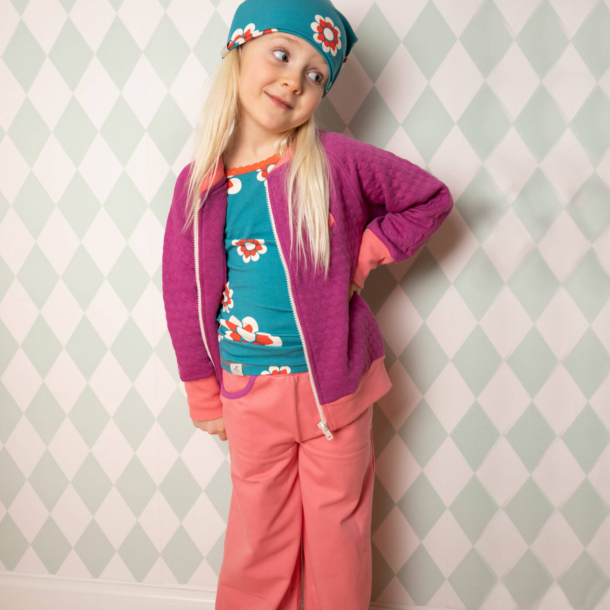 Albababy Hose Pocket Box Pants Honeysuckle
