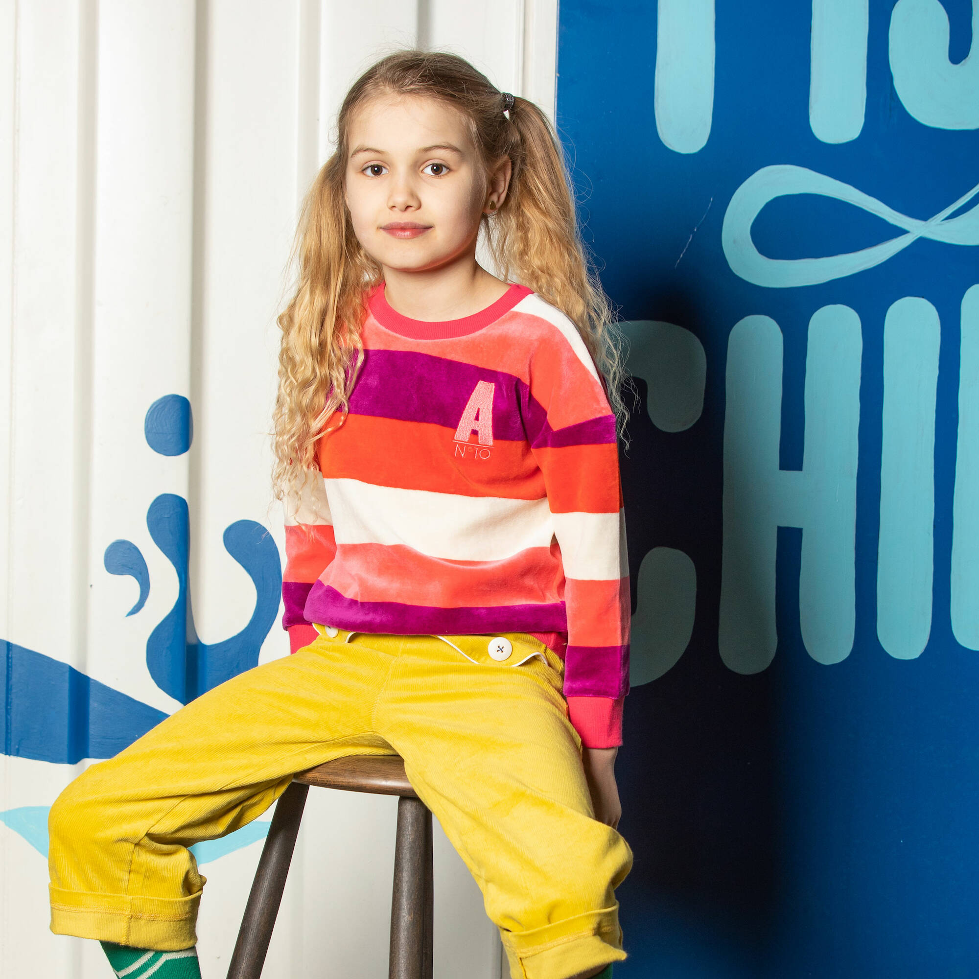 Albababy Pulli My Favorite Sweat Wild Aster Love Stripe