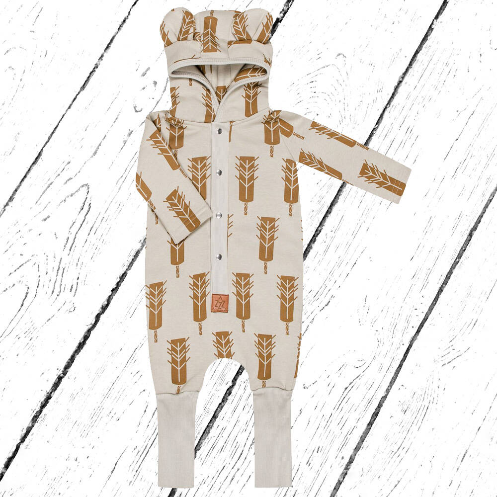 Zezuzulla Overall Eared Jumpsuit Trees on Beige