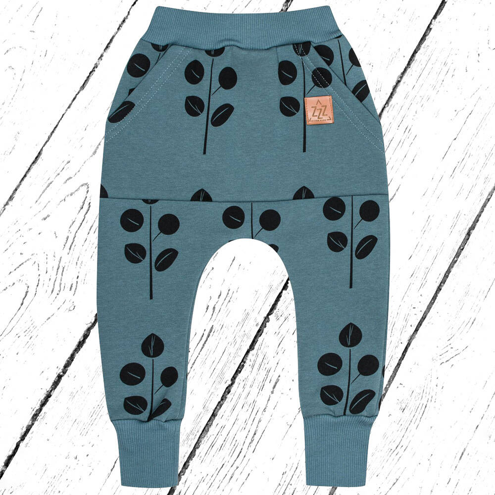 Zezuzulla Hose Kangu Pants Leaves on Blue