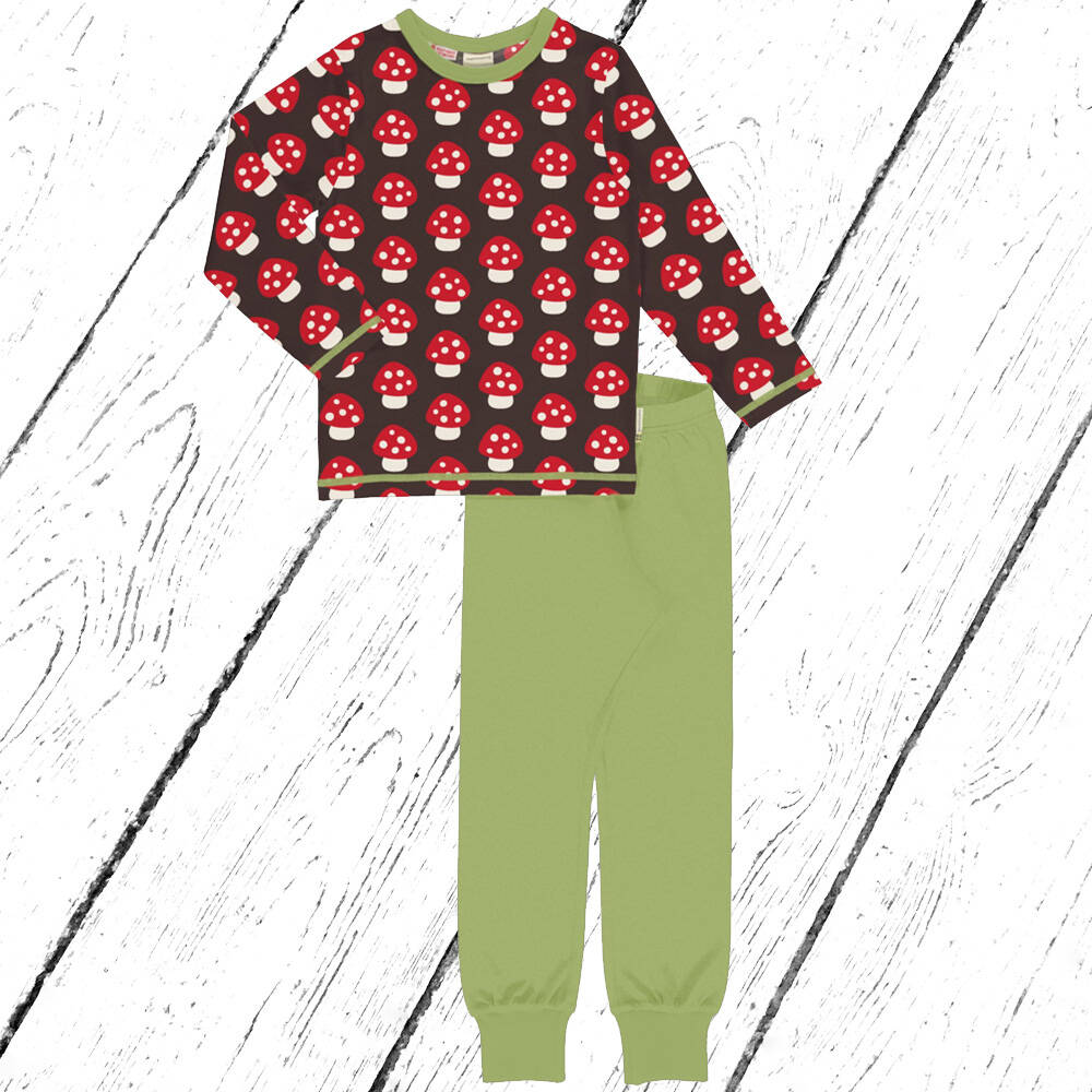 Maxomorra Schlafanzug Pyjama Set MUSHROOM